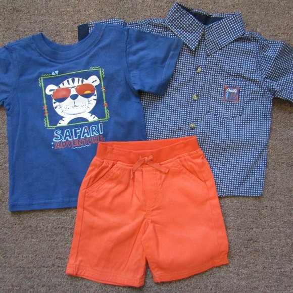 Nannette toddler boys 3 piece shorts set 18 24 Mo